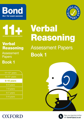Bond 11+ Verbal Reasoning Assessment Papers Book 1 9 10 Years