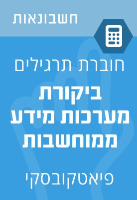 ביקורת מערכות מידע ממוחשבות – חוברת תרגילים